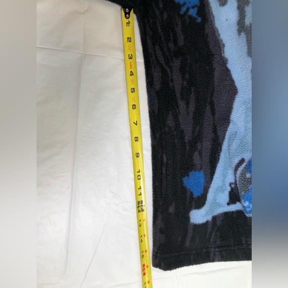 Mountain Ridge Men’s Fleece Wolf Design Size Large Full Zip Jacket - Picture 5 of 9